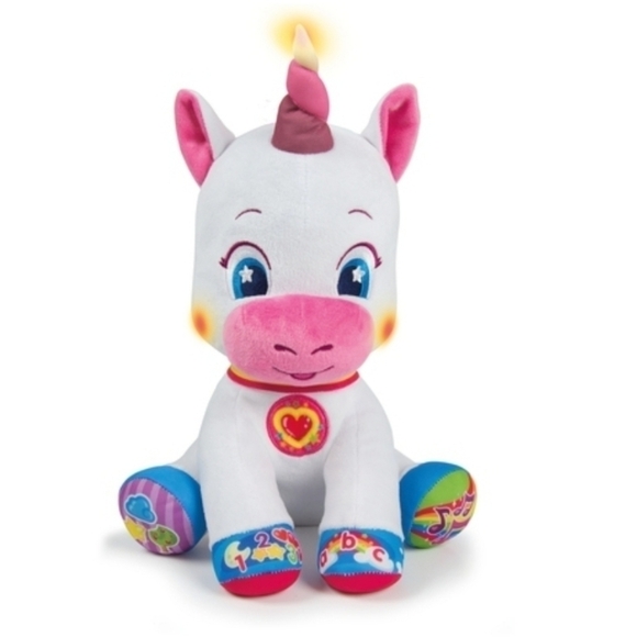Baby Clementoni Other - CLEMENTONI Baby Singing Interactive Baby Unicorn Soft Plush Toy with Lights New
